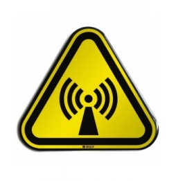 Znak bezpieczeństwa ISO – Ostrzeżenie przed promieniowaniem niejonizującym, W/W005/NT/RFLBD-TRI400-1