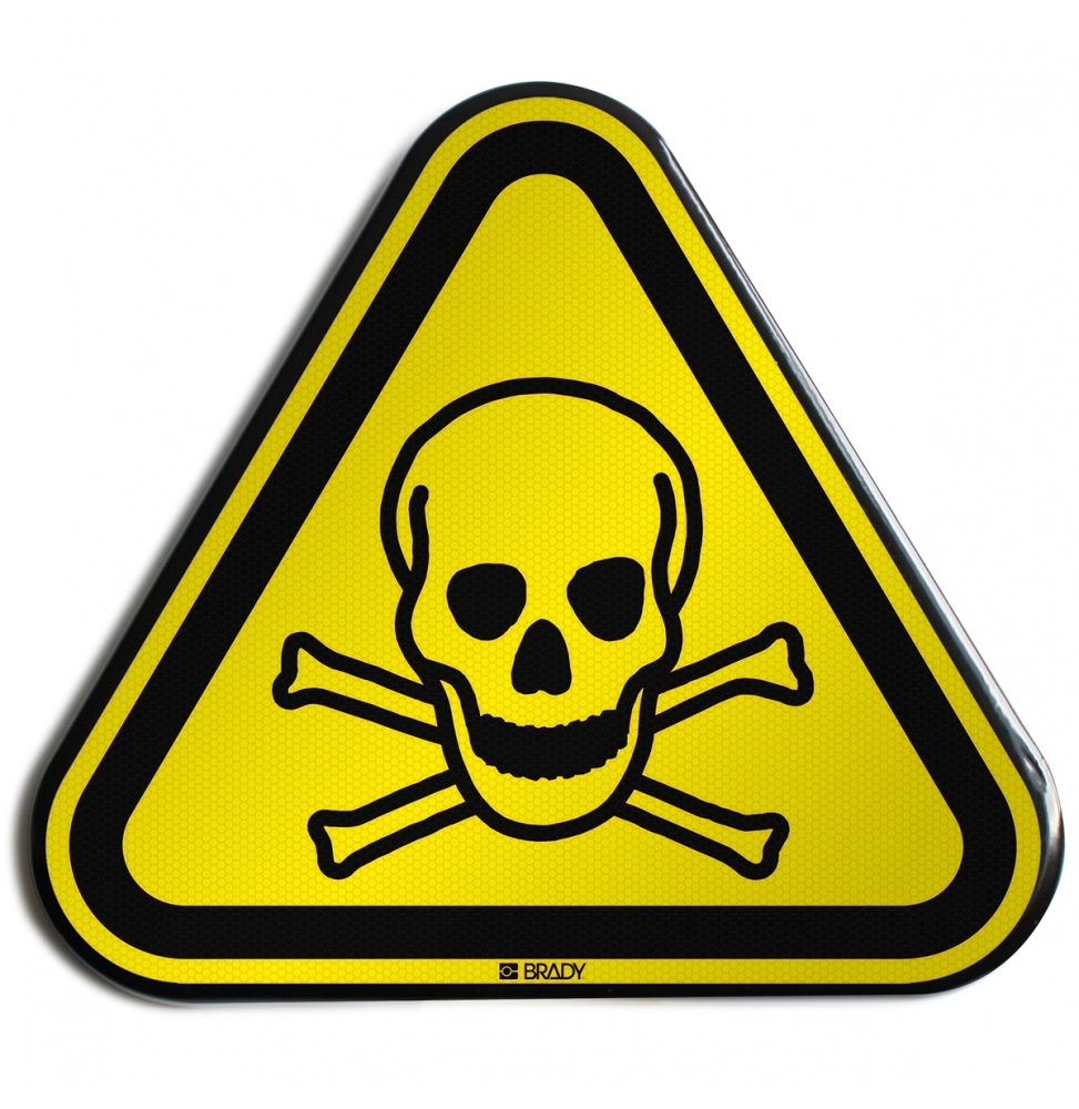 Znak bezpieczeństwa ISO – Ostrzeżenie przed materiałem toksycznym, W/W016/NT/RFLBD-TRI400-1