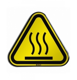 Znak bezpieczeństwa ISO – Ostrzeżenie przed gorącą powierzchnią, W/W017/NT/RFLBD-TRI400-1