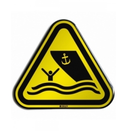 Znak bezpieczeństwa ISO – Ostrzeżenie przed toremwodnym, W/W058/NT/RFLBD-TRI400-1