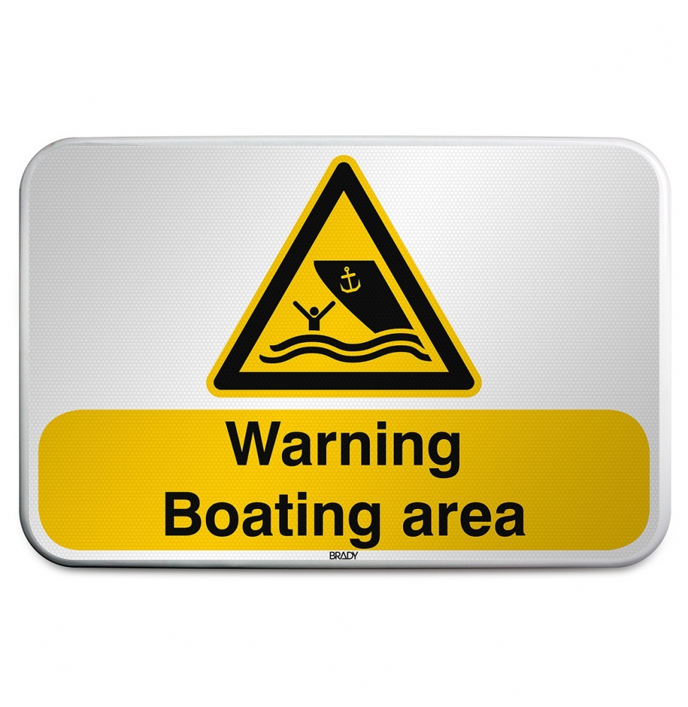 Znak bezpieczeństwa ISO – Ostrzeżenie przed toremwodnym, W/W058/EN501/RFLBD-600X400-1