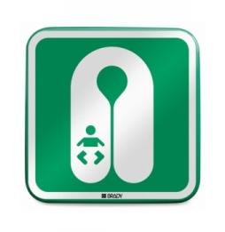 Znak bezpieczeństwa ISO – Pas ratunkowy dla niemowląt, E/E046//RFLBD-400X400-1
