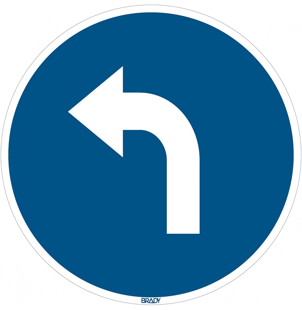 Znak podłogowy – Nakaz przejścia w lewo, PIC907-D350-FLO