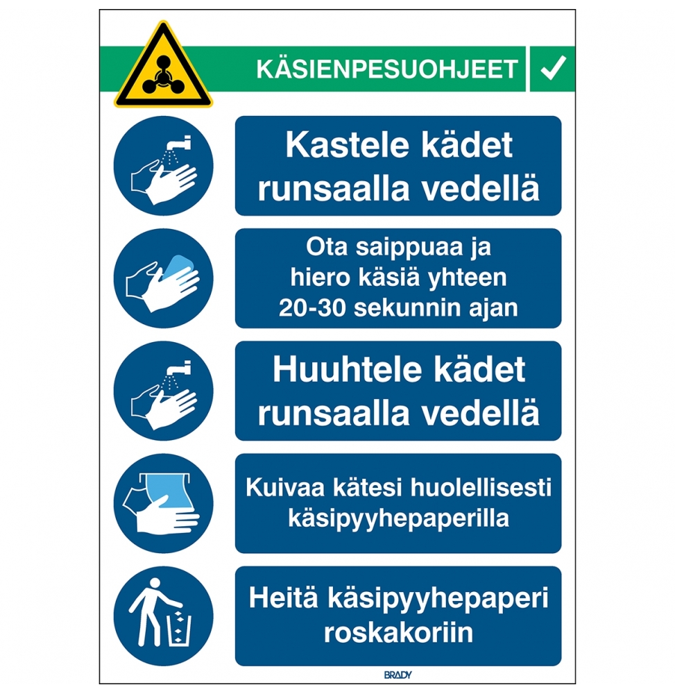 Instrukcje mycia rąk, HANDWASH INS-PP-FI