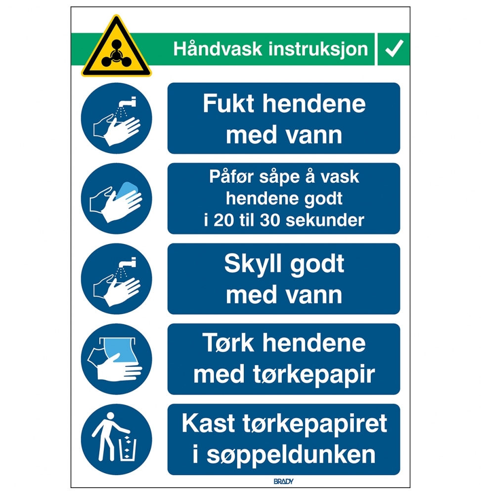 Instrukcje mycia rąk, HANDWASH INS-PP-NO