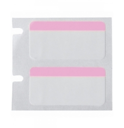 Etykiety poliestrowe różowe, białe BPT-310-494-2.5-PK wym. 25.40 mm x 12.70 mm, 2500 szt.