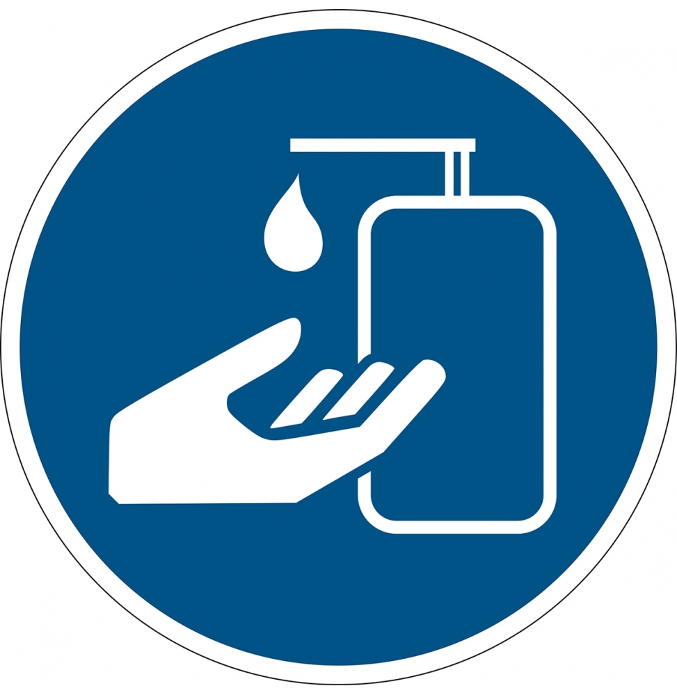 Znak bezpieczeństwa – Środek do dezynfekcji rąk, M/PIC905/NT/PE-DIA100-1