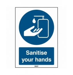 Znak bezpieczeństwa – Środek do dezynfekcji rąk, M/PIC905/EN542/PE-148X210-1
