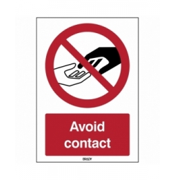 Znak bezpieczeństwa – Unikaj kontaktu, P/PIC914/EN545/ALU-210X297-1