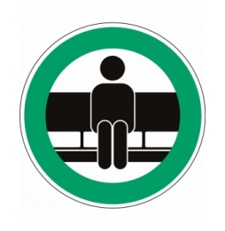 Znak bezpieczeństwa - Można siadać, I/PIC918NT/PEREM-DIA200/1