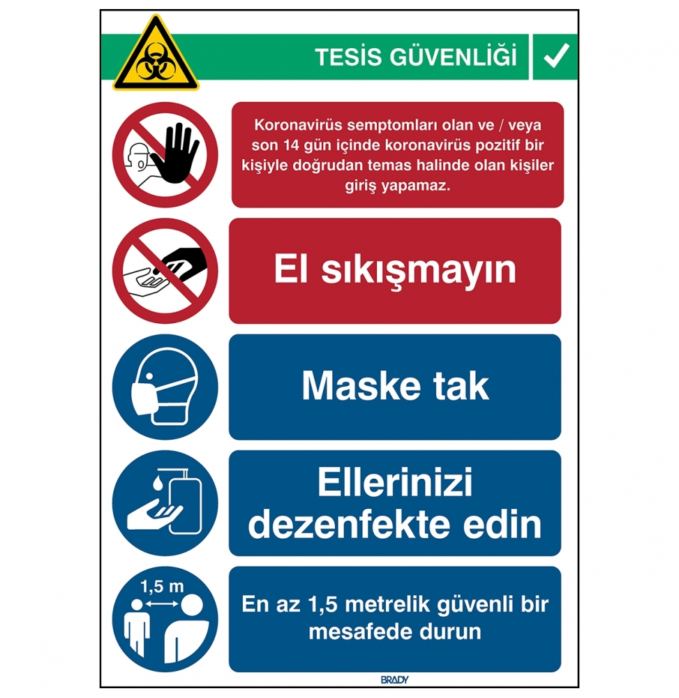 Znak bezpieczeństwa COVID-19-Recepcja3, COVID-19-REC3PP-TR