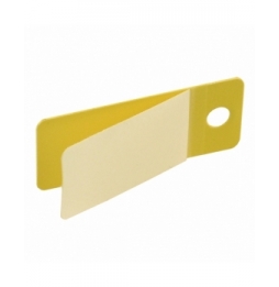 Przywieszki do kabli polipropylenowe z laminatem żółte LT-59X25-B7645-0.05 wym. 59.00 mm x 25.00 mm, 50 szt.