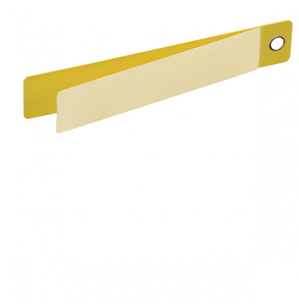 Przywieszki do kabli polipropylenowe z laminatem żółte LT-150X25-B7645-WR-0.05 wym. 150.00 mm x 25.00 mm, 50 szt.