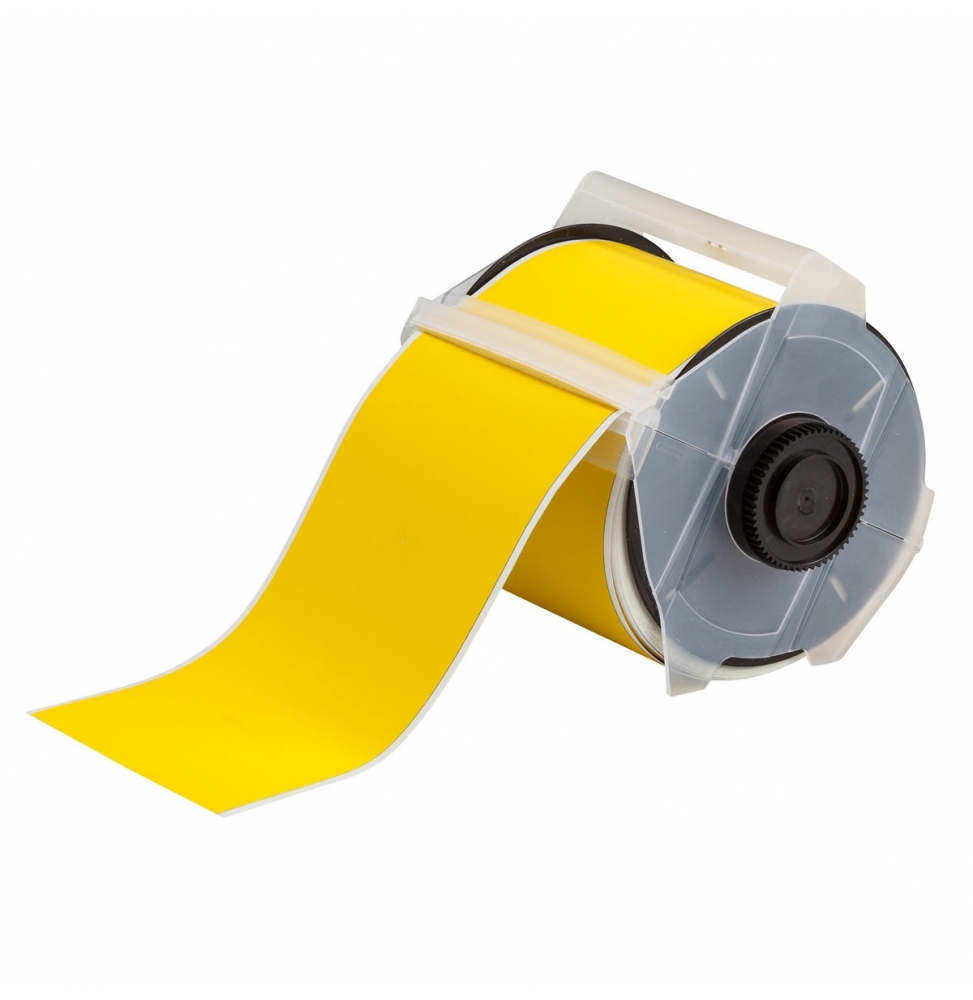 Taśma poliestrowa wykrywalna detektorem metalu żółta GMK-4000-854-YL wym. 101.60 mm x 15.24 m