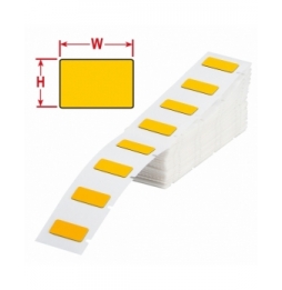 Etykiety poliestrowe z laminatem z pianki polietylenowej żółte PTLEP-06-7593-YL wym. 45.00 mm x 15.00 mm, 100 szt.