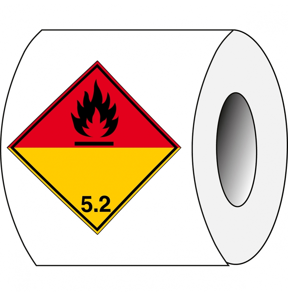 Znak transportowy – ADR 5.2 – Nadtlenek organiczny (250szt.), ADR 5.2-RL COTE 100-B7541