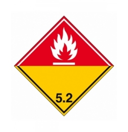 Znak transportowy – ADR 5.2 – Nadtlenek organiczny, ADR 5.2-COTE 100-B7541