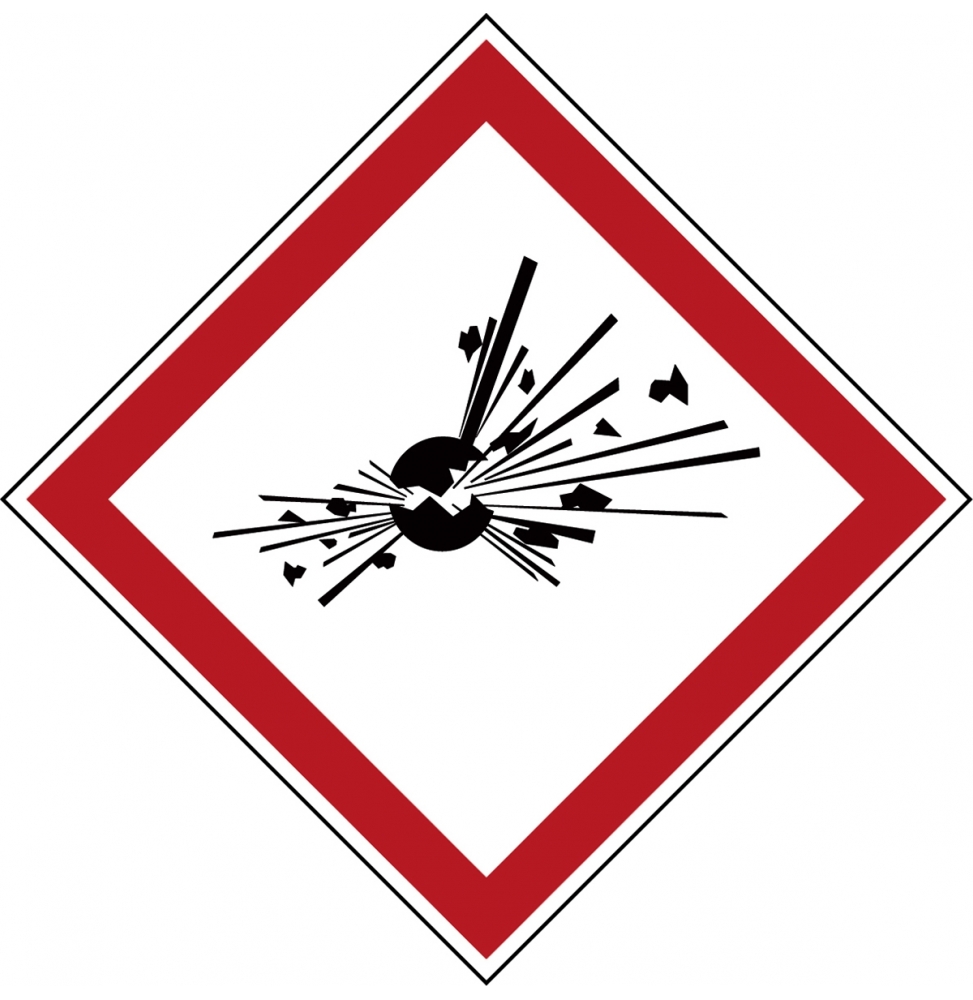 Symbol GHS – Właściwości wybuchowe (6szt.), PIC 1801-70*70-B7541-CRD