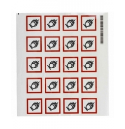 Symbol GHS – Działanie utleniające (20szt.), PIC 1803-40*40-B7541-CRD