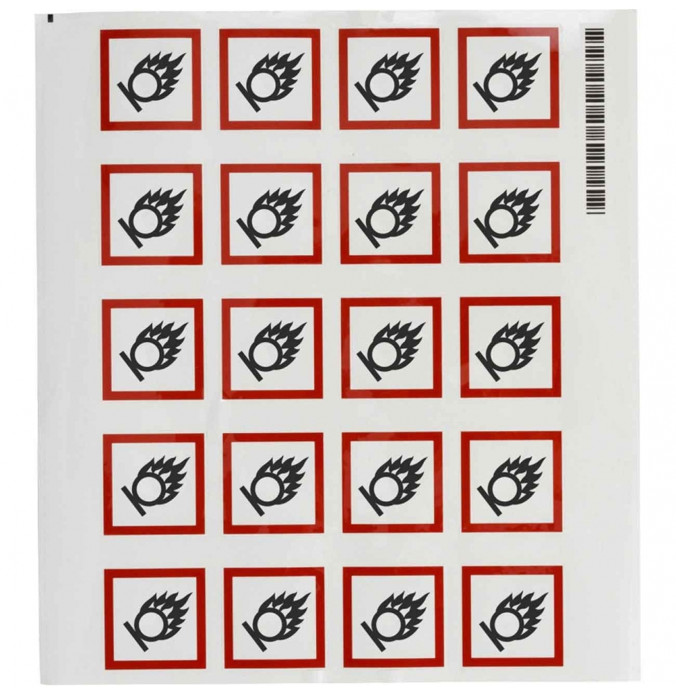 Symbol GHS – Działanie utleniające (20szt.), PIC 1803-40*40-B7541-CRD