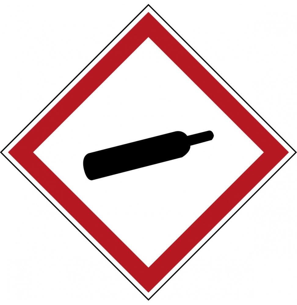 Symbol GHS – Sprężony gaz (4szt.), PIC 1804-100*100-B7541-CRD