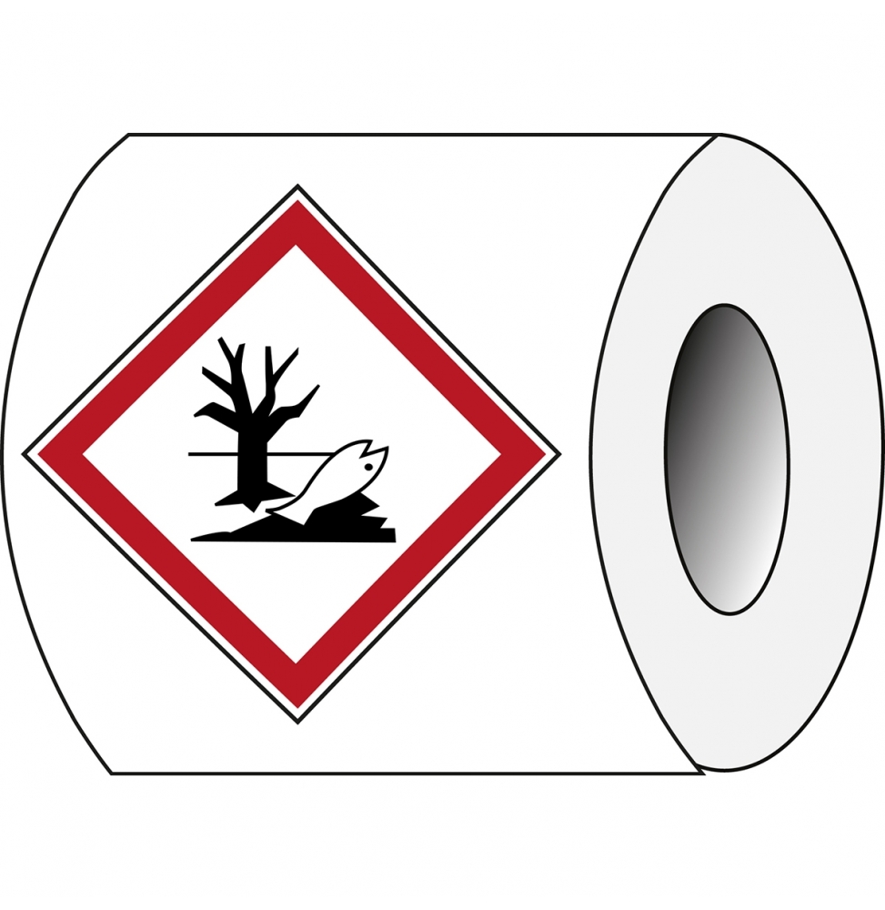 Symbol GHS – Zagrożenie dla środowiska wodnego (250szt.), PIC 1806-50*50-B7541-RLL-C