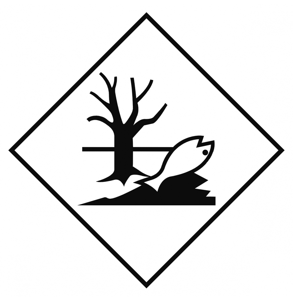 Znak transportowy – ADR EHS – Substancja niebezpieczna dla środowiska, ADR 9  ENVIRONMENT - 297*297-B7541