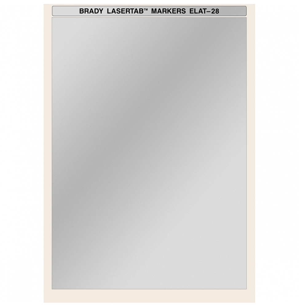 Etykiety poliestrowe srebrne ELAT-28-773-10SH wym. 210.00 mm x 297.00 mm, 10 szt.