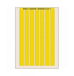 Etykiety poliestrowe żółte ELAT-4-747YL-10 wym. 20.00 mm x 6.00 mm, 10080 szt.