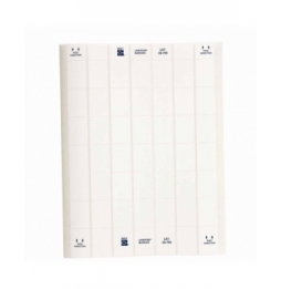 Etykiety z tkaniny nylonowej białe LAT-39-799-1 wym. 25.40 mm x 36.50 mm, 1008 szt.