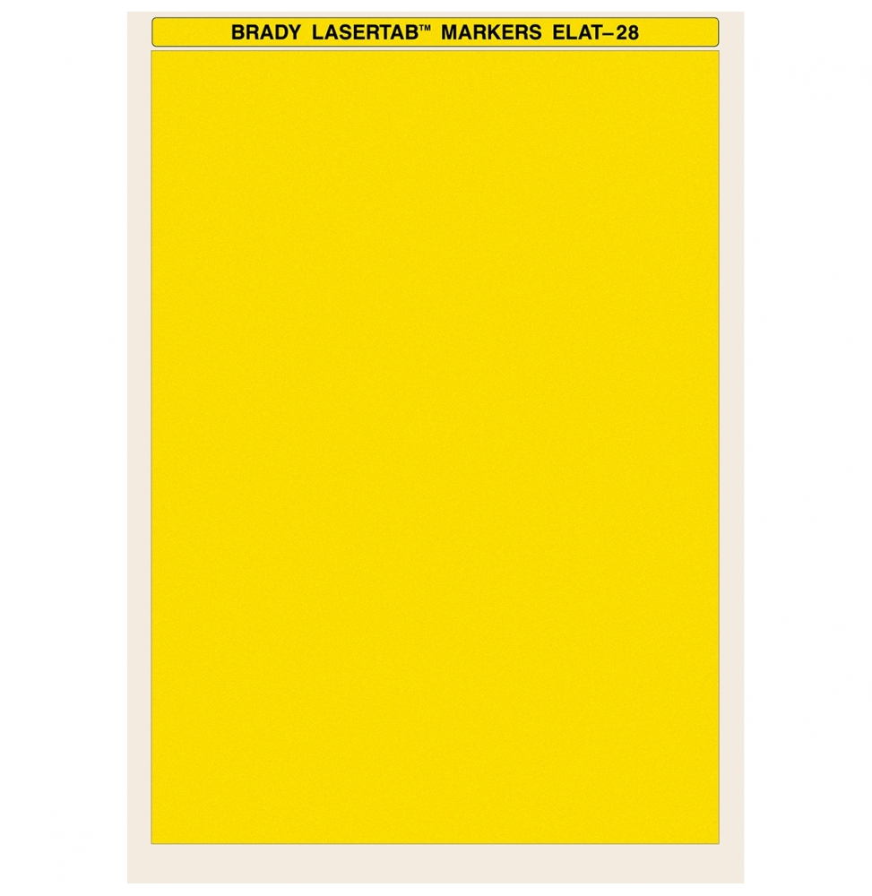 Etykiety poliestrowe żółte ELAT-28-747Y-10SH wym. 210.00 mm x 297.00 mm, 10 szt.