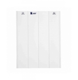 Etykiety z tkaniny nylonowej białe LAT-37-799-2.5 wym. 20.32 mm x 36.50 mm, 2538 szt.