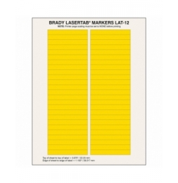 Etykiety poliestrowe żółte LAT-12-747YL-2.5 wym. 76.20 mm x 9.53 mm, 2500 szt.