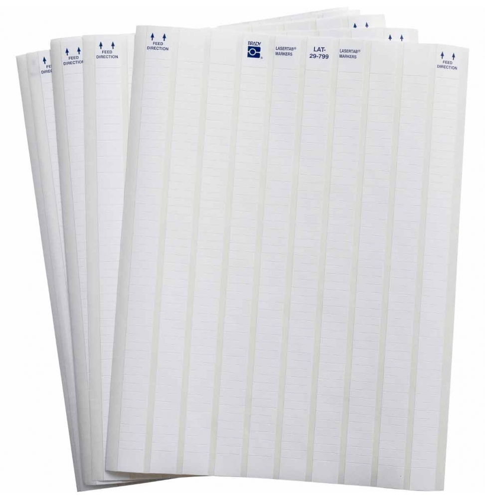 Etykiety z tkaniny nylonowej białe LAT-29-799-10 wym. 16.51 mm x 5.08 mm, 10080 szt.