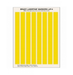 Etykiety poliestrowe żółte LAT-4-747-10-YL wym. 20.32 mm x 6.35 mm, 10032 szt.