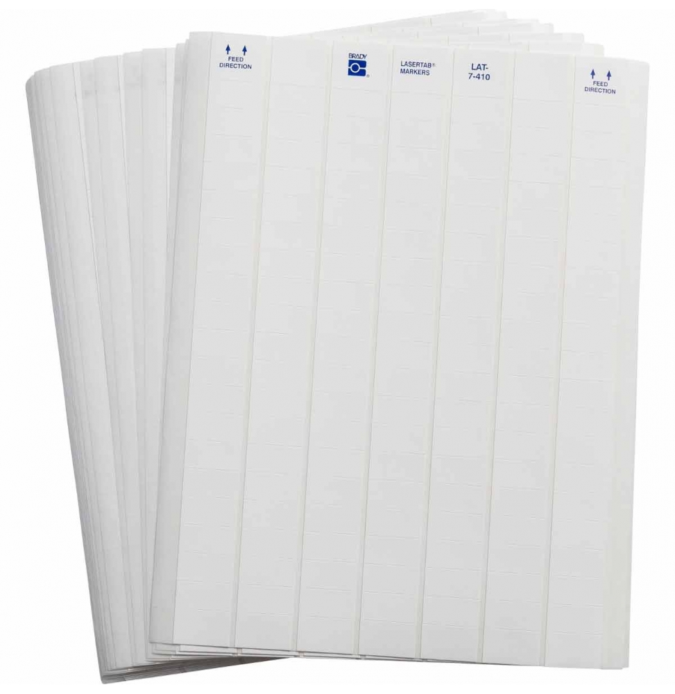 Etykiety poliolefinowe białe LAT-7-410-10 wym. 25.40 mm x 12.70 mm, 10108 szt.