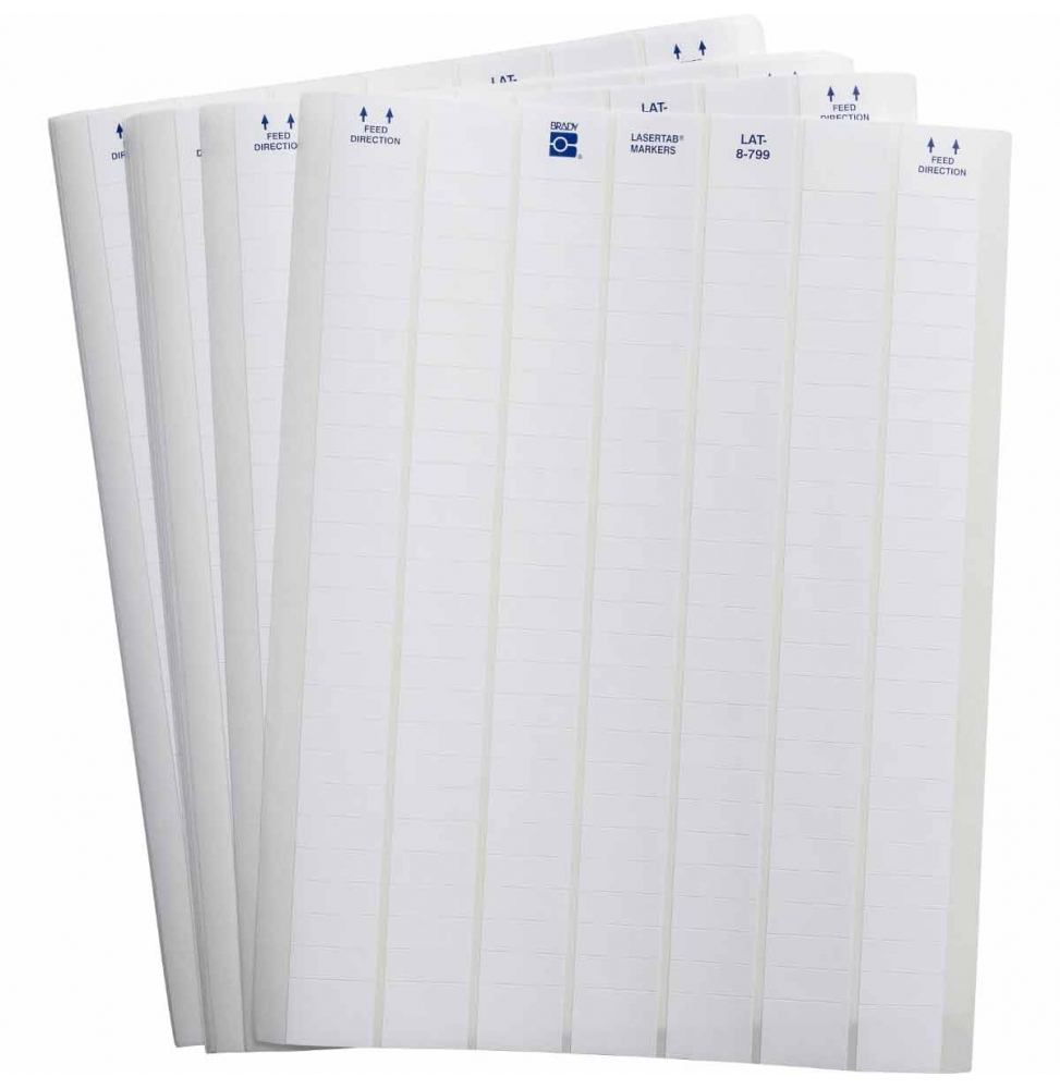 Etykiety z tkaniny nylonowej białe LAT-8-799-10 wym. 25.40 mm x 9.53 mm, 10150 szt.