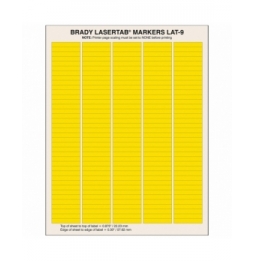 Etykiety poliestrowe żółte LAT-9-747-10-YL wym. 38.10 mm x 6.35 mm, 10070 szt.