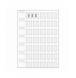 Wkładki DuraSleeve poliestrowe białe THTRDS-10x4,4-7697-WT wym. 10.00 mm x 4.40 mm, 5000 szt.
