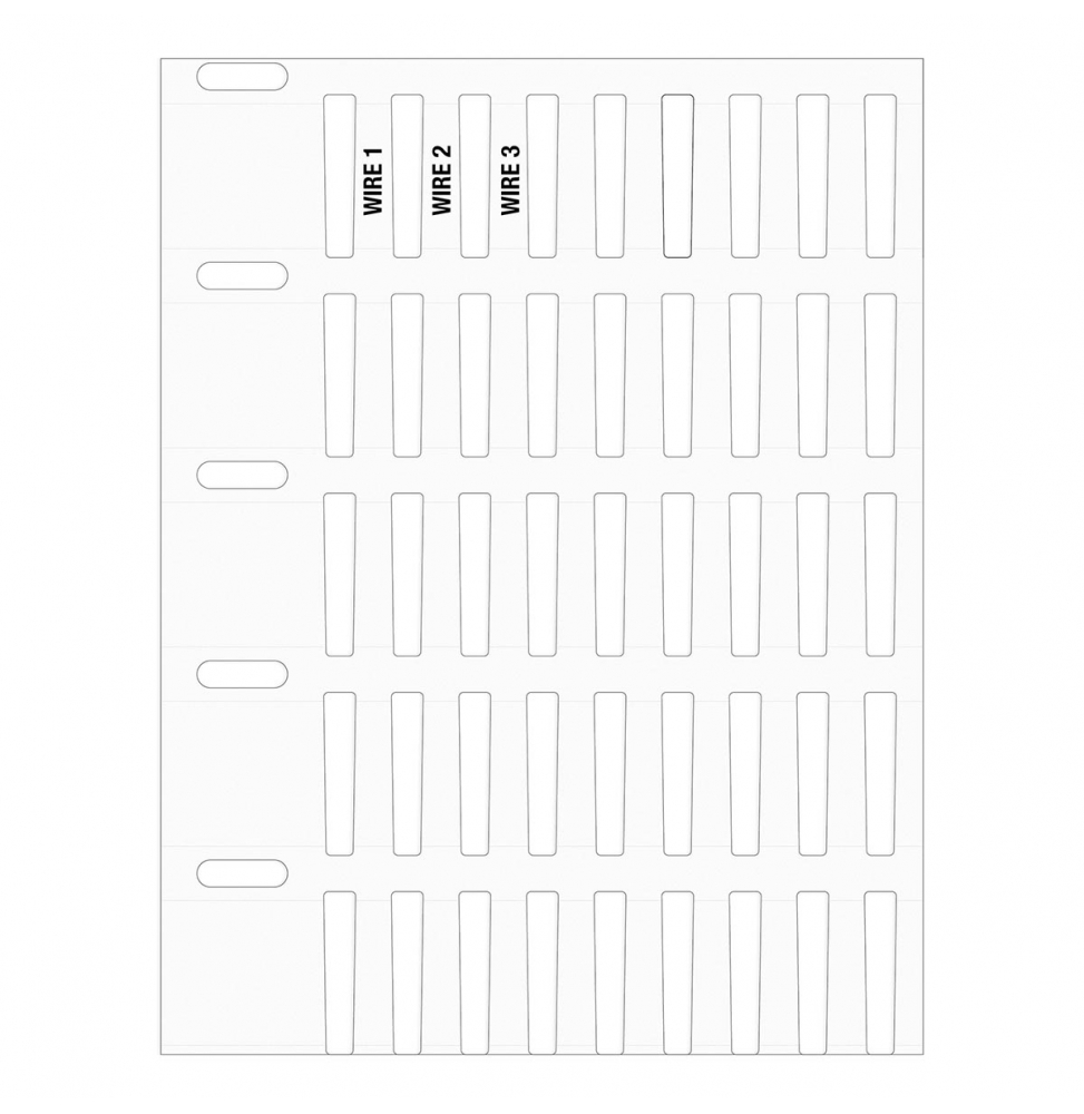 Wkładki DuraSleeve poliestrowe białe THTRDS-16x4,4-7697-WT wym. 16.00 mm x 4.40 mm, 5000 szt.