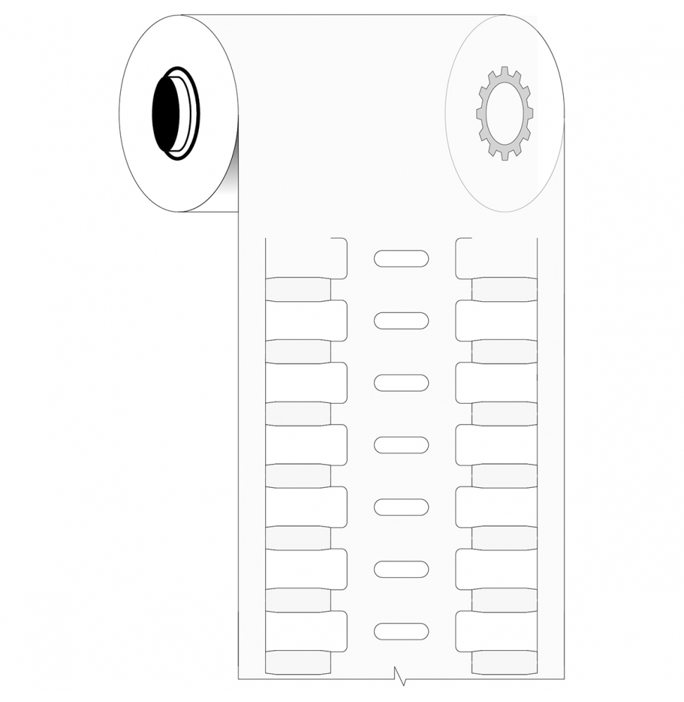 Wkładki DuraSleeve poliestrowe B33-12x4.4-7697-WT wym. 12.00 mm x 4.40 mm, 2500 szt.