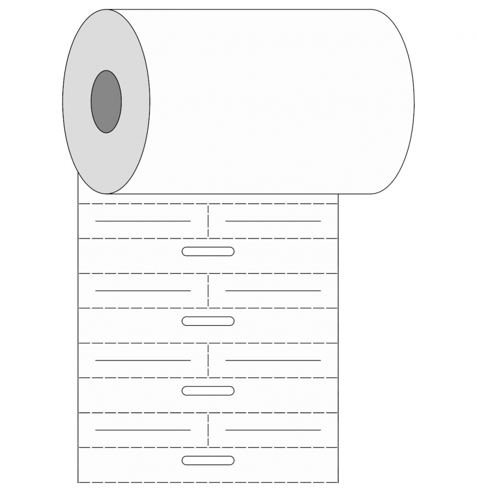 Wkładki DuraSleeve polietylenowe białe BPT-111-7599 wym. 30.63 mm x 8.00 mm, 2500 szt.
