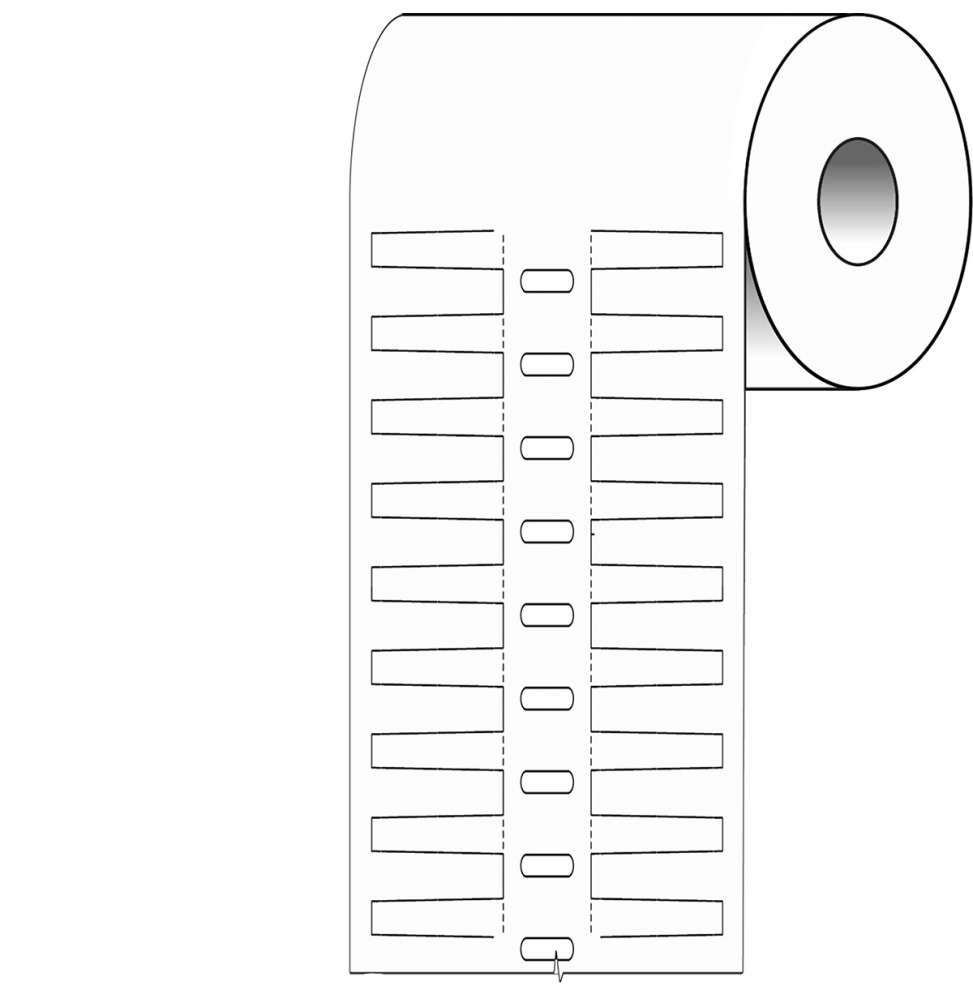 Wkładki DuraSleeve polietylenowe białe BPT-105-7599 wym. 15.00 mm x 8.00 mm, 5000 szt.