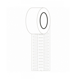 Wkładki DuraSleeve winylowe białe BPT-105U-7596 wym. 15.00 mm x 4.10 mm, 5000 szt.