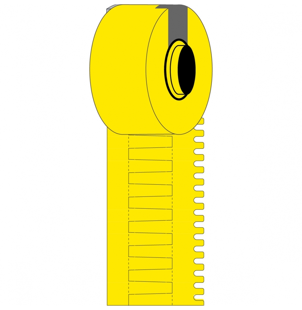 Wkładki DuraSleeve winylowe żółte PTDSU-15-7596-YL wym. 15.00 mm x 4.20 mm, 2500 szt.