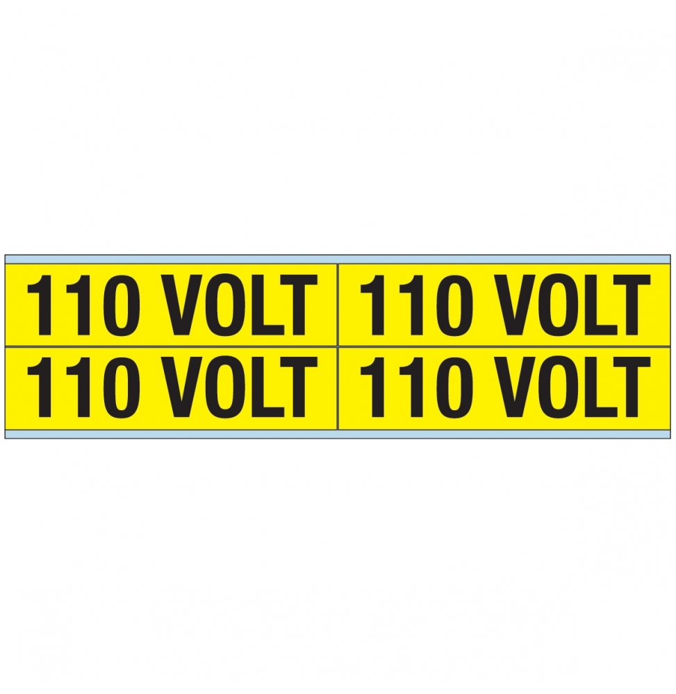 Znaczniki kanałów i napięcia – 110 V (100szt.), VOLTAGE MARKERS CV 110 VOLT B