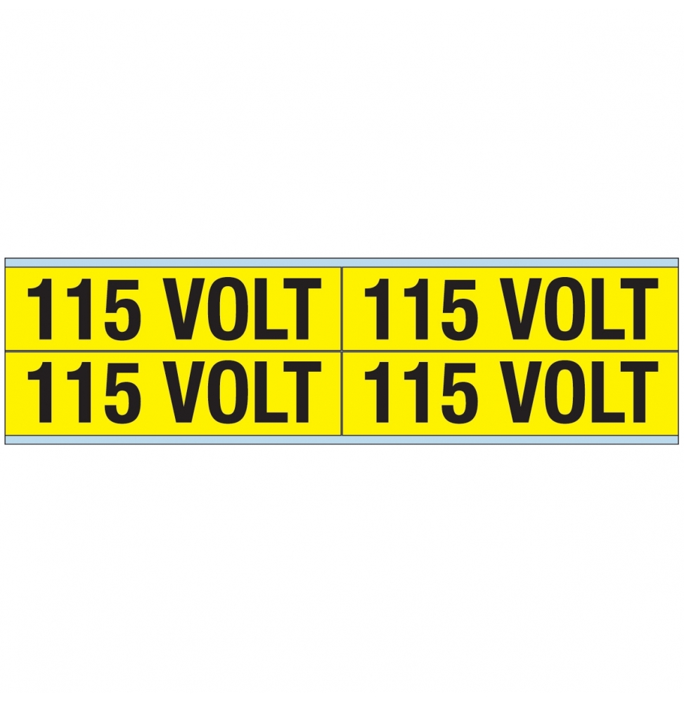 Znaczniki kanałów i napięcia – 115 V (100szt.), VOLTAGE MARKERS CV 115 VOLT B