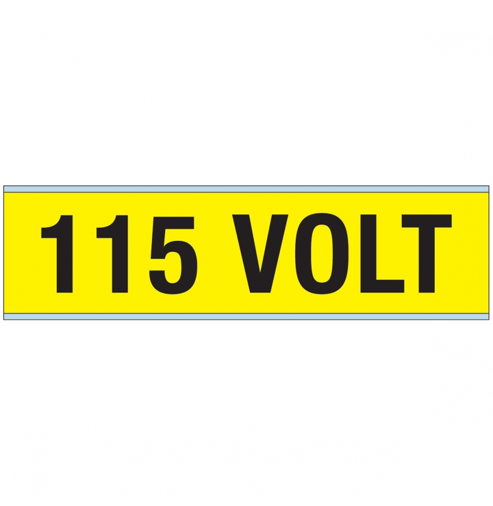 Znaczniki kanałów i napięcia – 115 V (25szt.), VOLTAGE MARKERS CV 115 VOLT A