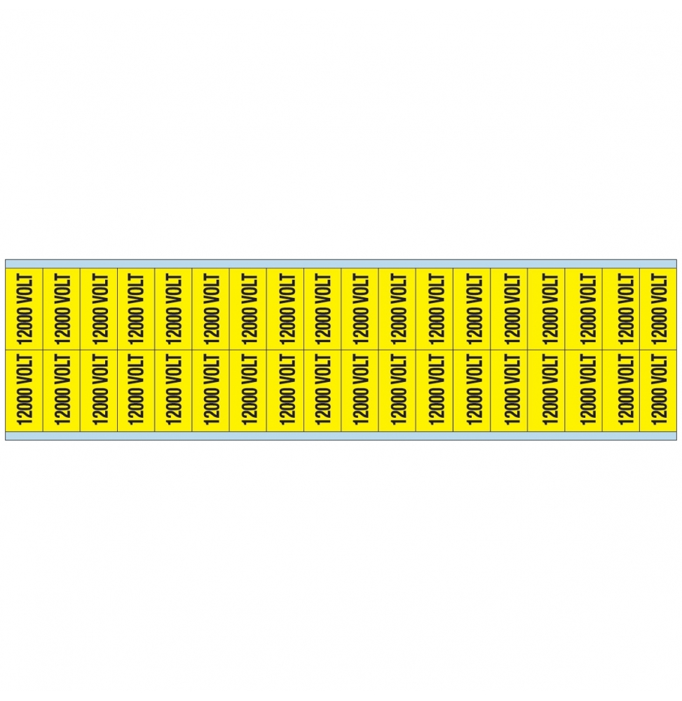 Znaczniki kanałów i napięcia – 12 000 V (900szt.), VOLTAGE MARKERS CV 12000 VOLT D