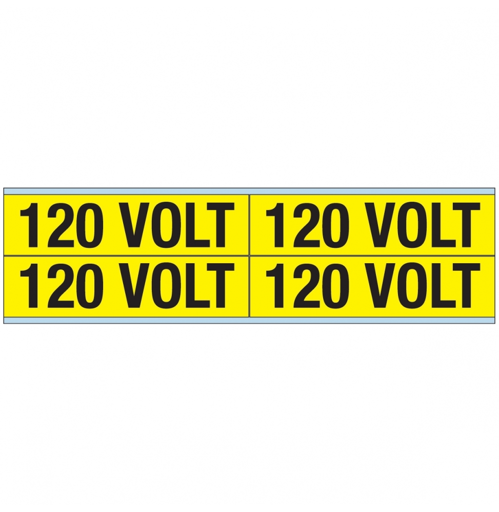 Znaczniki kanałów i napięcia – 120 V (100szt.), VOLTAGE MARKERS CV 120 VOLT B
